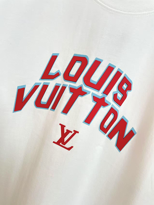 ルイヴィトン新しいシリコン文字Tシャツ