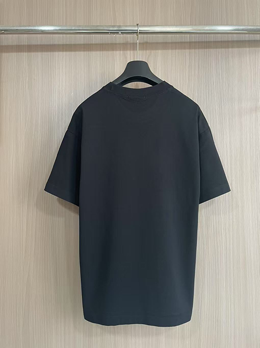 グッチ新しいダブルGミラーロゴラウンドネックTシャツ
