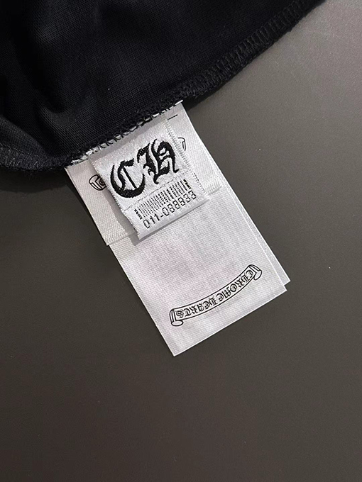 クロムハーツクラシックなクロスステッカーハードウェア刺繍半袖シャツ