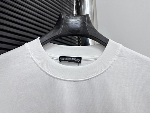 クロムハーツサンスクリット馬蹄発泡プリント半袖Tシャツ