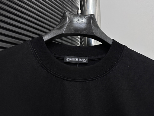 クロムハーツサンスクリット馬蹄発泡プリント半袖Tシャツ