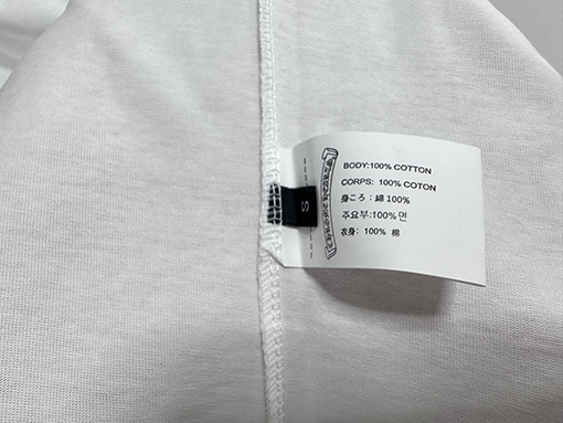 クロムハーツコピータグ付きレザー半袖Tシャツ