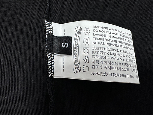 クロムハーツコピータグ付きレザー半袖Tシャツ