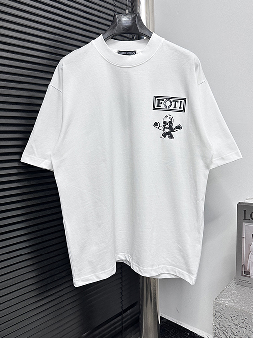 クロムハーツコピー25ssプリントラウンドネックTシャツ