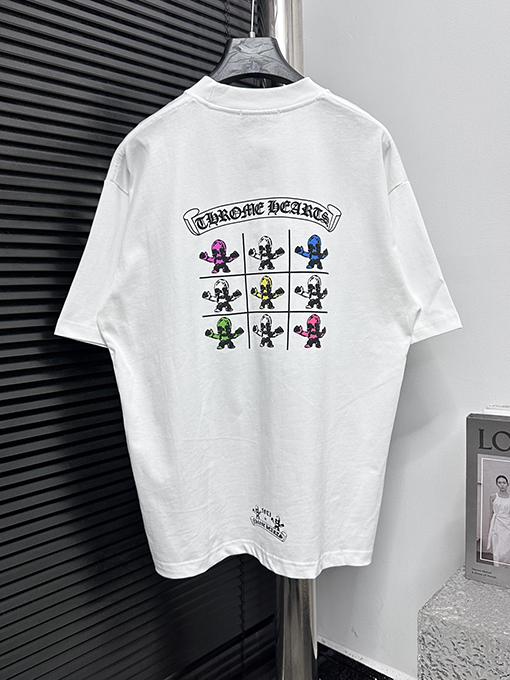クロムハーツコピー25ssプリントラウンドネックTシャツ