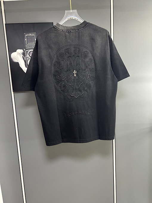クロムハーツグラデーション刺繍logoTシャツ