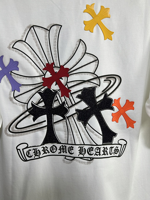 クロムハーツプリントロゴ公式同款半袖Tシャツ