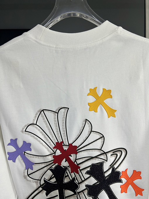 クロムハーツプリントロゴ公式同款半袖Tシャツ
