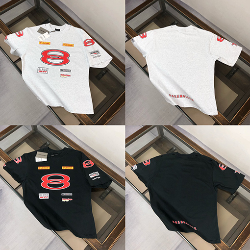 バレンシアガ25ssカップルラウンドネック半袖Tシャツ