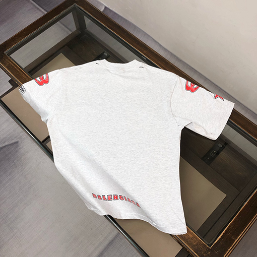 バレンシアガ25ssカップルラウンドネック半袖Tシャツ
