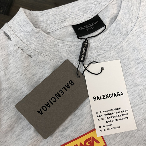 バレンシアガ25ssカップルラウンドネック半袖Tシャツ