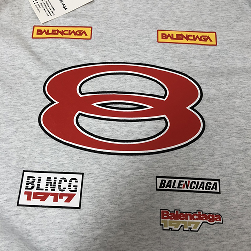 バレンシアガ25ssカップルラウンドネック半袖Tシャツ