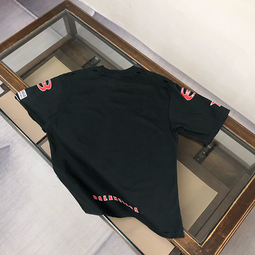 バレンシアガ25ssカップルラウンドネック半袖Tシャツ