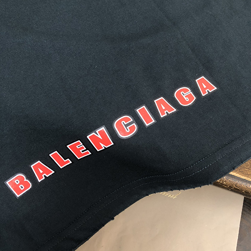 バレンシアガ25ssカップルラウンドネック半袖Tシャツ