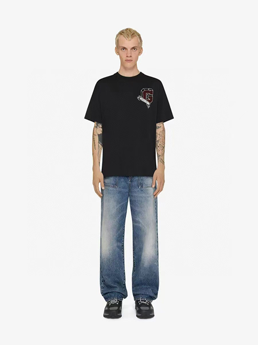 ジバンシイ 新しいCollegeラベリングTシャツ