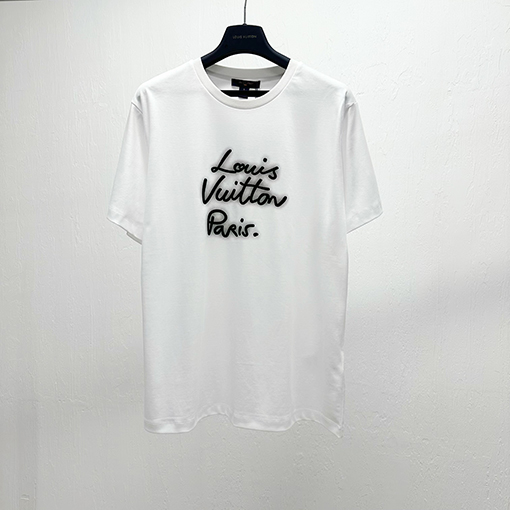 ルイヴィトンスーパーコピーネオンロゴ半袖Tシャツ