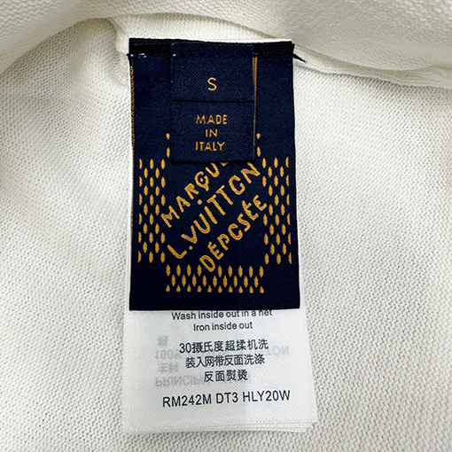 ルイヴィトンニットレザー半袖Tシャツ