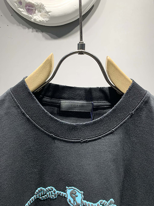 プラダコピー新しいロゴスエード発泡Tシャツ