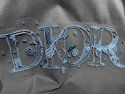 ディオール新しい立体ビーズ刺繍Tシャツ