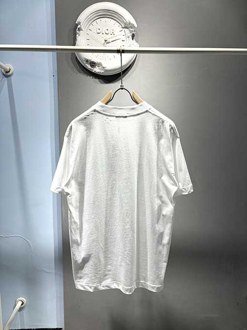 ディオール新しい立体ビーズ刺繍Tシャツ