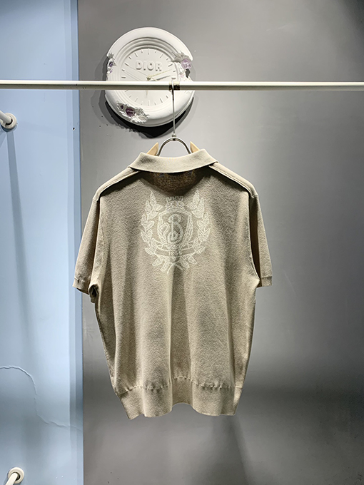 バーバリー新しいBロゴのジャカードポロシャツ