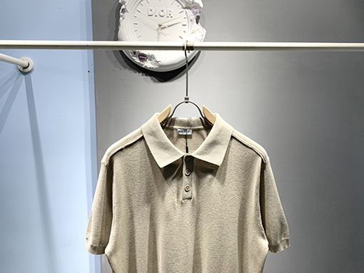 バーバリー新しいBロゴのジャカードポロシャツ