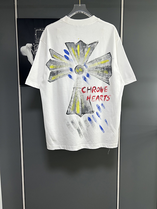 クロムハーツプリントロゴ公式同款半袖Tシャツ