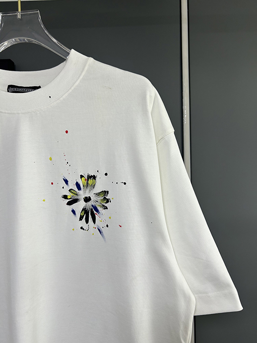 クロムハーツプリントロゴ公式同款半袖Tシャツ