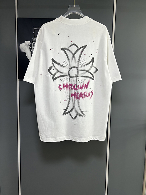 クロムハーツスーパーコピープリントロゴ半袖Tシャツ