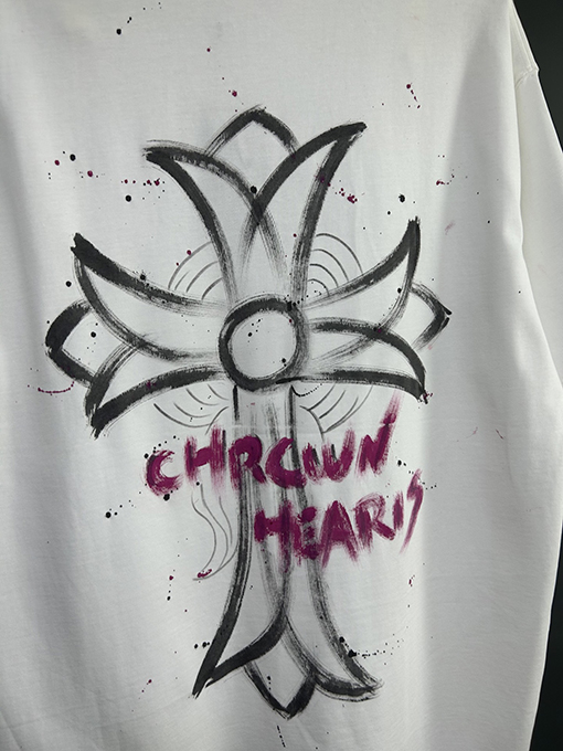 クロムハーツスーパーコピープリントロゴ半袖Tシャツ