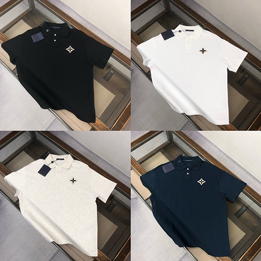 ルイヴィトンカジュアルポロ襟Tシャツ