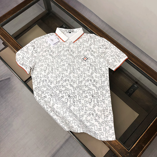 エルメス新しいメンズ半袖ポロシャツ