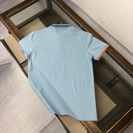 エルメスコピー ロゴデザイン付きボタン半袖ポロシャツ