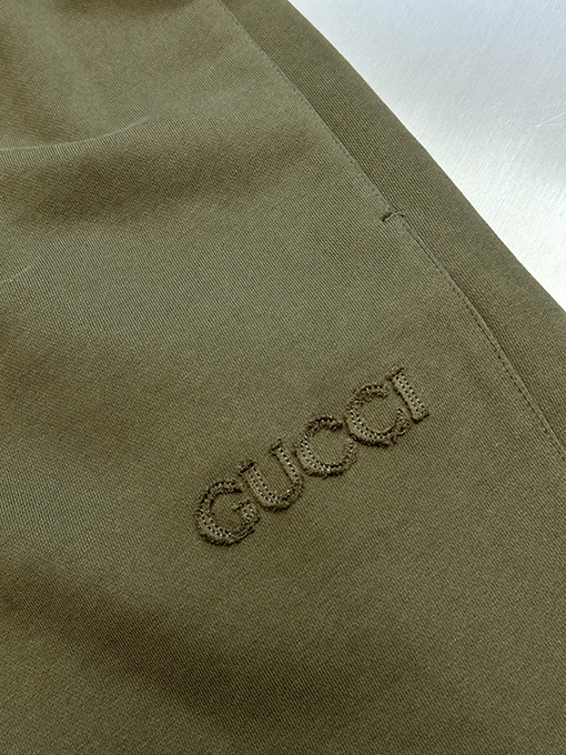 グッチ刺繍入りコットンショーツ