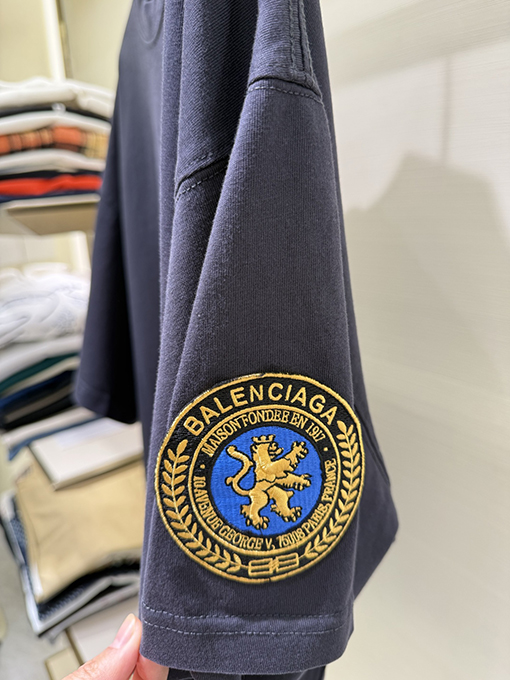 バレンシアガコピー刺繍半袖Tシャツ