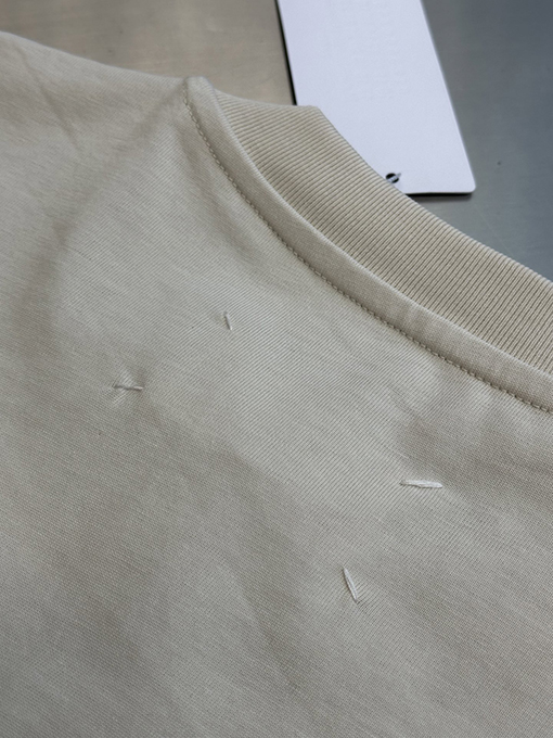 マルタンマルジェラ刺繍プリント半袖シャツ