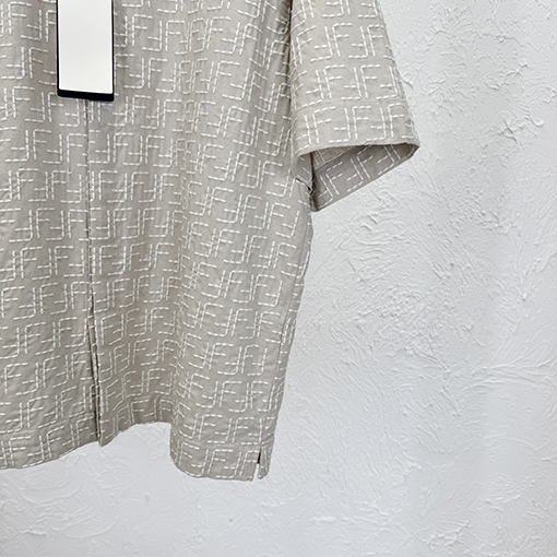 フェンディ刺繍半袖シャツ