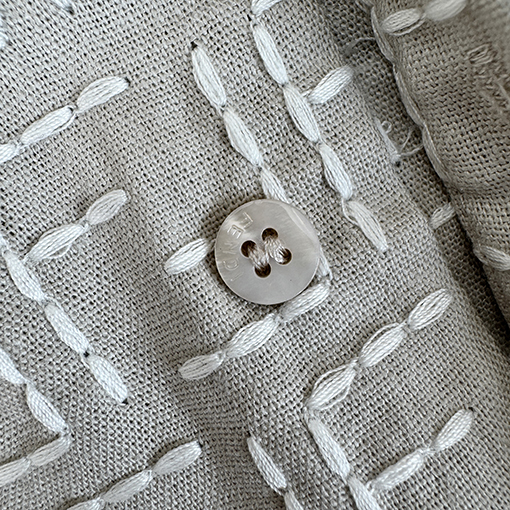 フェンディ刺繍半袖シャツ