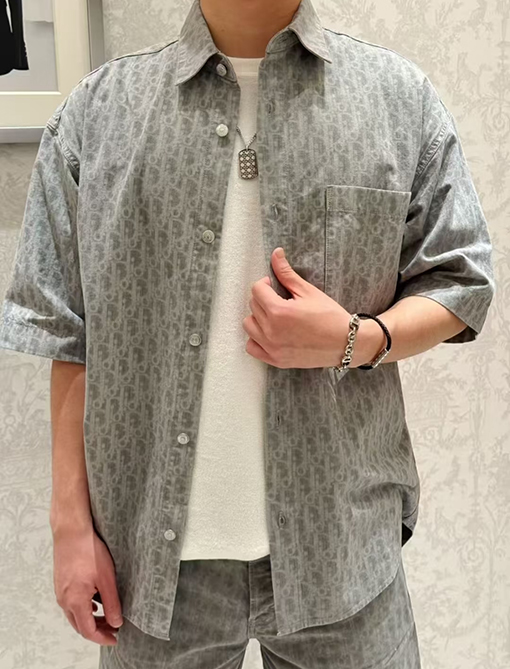 ディオールコピーモノグラム半袖シャツ