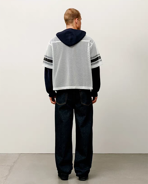 Stussy SS25 STüSSY INTERNATIONAL TEAM JERSEYメッシュVネックTシャツ
