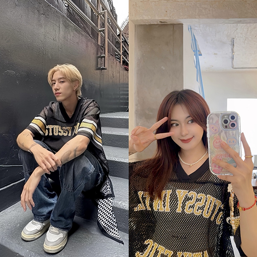 Stussy SS25 STüSSY INTERNATIONAL TEAM JERSEYメッシュVネックTシャツ