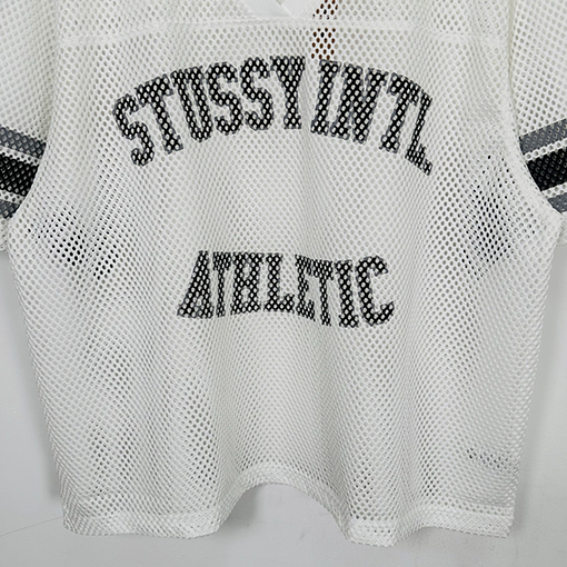 Stussy SS25 STüSSY INTERNATIONAL TEAM JERSEYメッシュVネックTシャツ