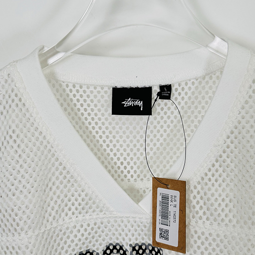 Stussy SS25 STüSSY INTERNATIONAL TEAM JERSEYメッシュVネックTシャツ