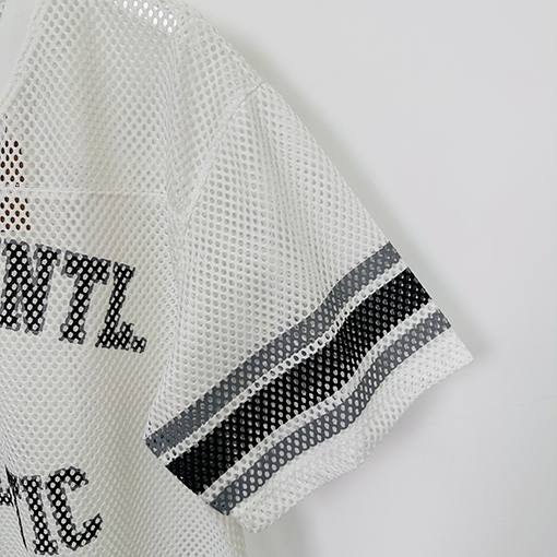 Stussy SS25 STüSSY INTERNATIONAL TEAM JERSEYメッシュVネックTシャツ