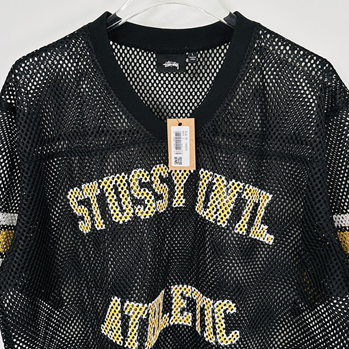 Stussy SS25 STüSSY INTERNATIONAL TEAM JERSEYメッシュVネックTシャツ