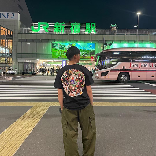 ステューシー ドールロゴ8号ボールプリント半袖Tシャツ