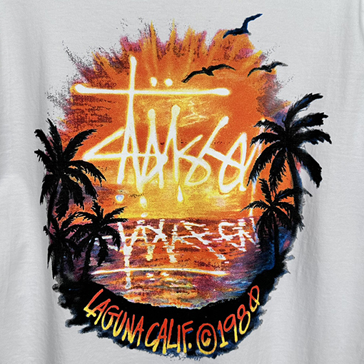 ステューシー サンセットココナッツビーチビューTシャツ