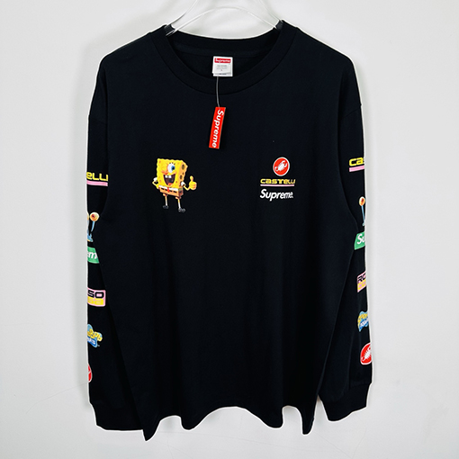 シュプリームコピー SS25 SPONGEBOB CASTELLI RACING L/S クルーネック長袖シャツ