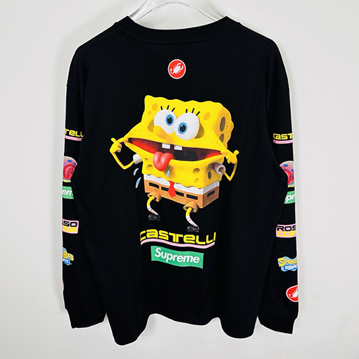 シュプリームコピー SS25 SPONGEBOB CASTELLI RACING L/S クルーネック長袖シャツ