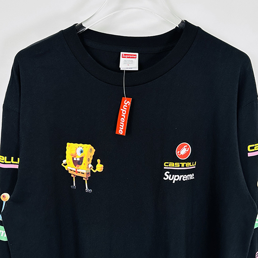シュプリームコピー SS25 SPONGEBOB CASTELLI RACING L/S クルーネック長袖シャツ
